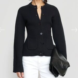 Eames Organic Cotton-Wool Button Cardigan